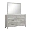 New Classic B2442-060 Fiona - Landscape Mirror - Mist Gray