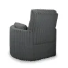 New Classic U5482-18-BLK Embrace - Swivel Accent Chair - Charcoal