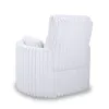 New Classic U5482-18-WHT New Classic U5482-18-WHT Embrace - Swivel Accent Chair - Cream