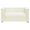 CoasterElevations 505391-S3 Chaviano - 3 Piece Upholstered Track Arm Sofa Set - Pearl White