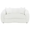 CoasterElevations 509872 Isabella - Faux Sheepskin Upholstered Loveseat Natural - Ivory