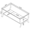 CoasterEssence 720338 Saide - Rectangular Glass Top Coffee Table - Chrome