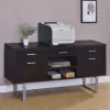 CoasterEveryday 801522 Lawtey - 5-Drawer Home Office Storage Credenza - Cappuccino