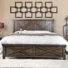Furniture of America CM7734EK-BED Bianca - Eastern King Bed - Dark Walnut
