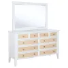 Coaster Fine Furniture 223473M Bexhill - 10-Drawer Dresser And Mirror - White