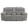 Coaster Fine Furniture 602552 Gilson - Chenille Upholstered Reclining Loveseat - Gray