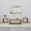Coaster Fine Furniture 704838-S3 Benton - 3 Piece Solid - Mango Coffee And End Table Set - Natural