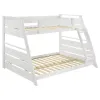 Coaster Fine Furniture 460593WHT Holden - Wood Veneer Twin Over Full Bunk Bed - White