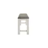 Liberty Furniture 182-B900124 Brook Bay - Upholstered Counter Bench - Textured White / Carbon Gray
