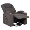 Coaster Fine Furniture 610463P Louie - Chenille Upholstered Power Lift Massage Chair - Brown