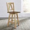 Liberty Furniture 62BR-B250324 Lindsey Farm - Counter Height Swivel Chair - Natural & Brown