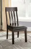 Ashley Furniture D596-01 Haddigan - Dining UPH Side Chair (Set of 2) - Dark Brown