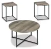 Ashley Furniture T103-213 Wadeworth - Occasional Table Set (Set of 3) - Brown / Beige