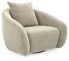 Ashley Furniture A3000782 Yahya - Swivel Accent Chair - Pebble