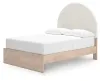Ashley Furniture PCB1566B3 Ashley Furniture PCB1566B3 Arloster - Full Upholstered Panel Bed - Tan / White