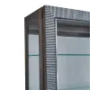 Pulaski Furniture P021793 Pulaski Accents - Sliding Door Curio Cabinet - Medium Wood