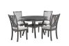 New Classic D3651-50S-GRY Amy - 5 Piece Dining Set - Gray
