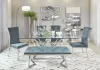 CoasterElevations 109453 Beaufort - Velvet Upholstered Dining Bench - Steel Gray