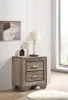 CoasterEveryday 204192 Kauffman - 2-Drawer Nightstand - Washed Taupe