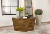 CoasterElevations 724188 Zalika - Hexagonal Solid Mango Wood Coffee Table - Natural