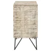 CoasterEssence 959652 Eileen - 2 Door Wood Storage Accent Cabinet - White Washed