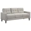 Coaster Fine Furniture 506785-S2 Bowen - 2 Piece Upholstered Track Arm Tufted Sofa Set - Beige