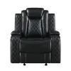 New Classic U1769V-13-BLK Orion II - Glider Recliner - Black