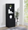 Coaster Fine Furniture 802703 Westpark - 3-Shelf Bookcase USB And Lockable Drawer - Black