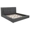 Coaster Fine Furniture 315948GRYKE Dreux - Upholstered Eastern King Panel Platform Bed - Gray