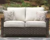 Ashley Furniture P750-835 Paradise Trail - Loveseat w/Cushion - Medium Brown