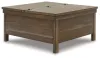Ashley Furniture T731-9 Moriville - Lift Top Cocktail Table - Grayish Brown