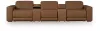 Ashley Furniture PCU10700S10 Ashley Furniture PCU10700S10 Magic Man - 5-Piece Power Reclining Sectional With 2 Consoles - Caramel