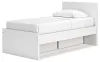 Ashley Furniture EB9630B10 Ashley Furniture EB9630B10 Onita - Twin Panel Platform Bed With 1 Side Storage - White