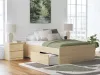 Ashley Furniture EB9632B8 Ashley Furniture EB9632B8 Onita - Full Platform Bed With 1 Side Storage - Natural