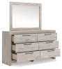 Ashley Furniture PCB1120B1 Ashley Furniture PCB1120B1 Broachmyn - Dresser And Mirror - Gray