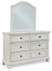 Ashley Furniture B742B10 Robbinsdale - Dresser, Mirror - Youth - Antique White