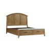 Intercon JK-BR-3015Q-GLO-C Intercon JK-BR-3015Q-GLO-C Jackson - Queen Bed With Storage Footboard - Golden Oak