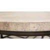 Riverside Furniture 77701 Capri - Round Cocktail Table - Alabaster Travertine