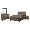 CoasterEveryday 204190KE-S4 Kauffman - 4 Piece King Bedroom Set - Washed Taupe