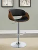CoasterEssence 104965 Dana - Adjustable Bar Stool - Black And Chrome