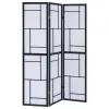 CoasterEveryday 900102 Damis - 3-Panel Room Divider Folding Shoji Screen - Black