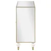 CoasterEssence 951851 Astilbe - 2-Door Mirrored Accent Cabinet - Silver And Champagne