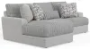 Jackson Furniture Industries 3480/75/42-18 Jackson Furniture Industries 3480/75/42-18 Titan - 2 Piece Sofa Chaise With Comfort Coil Seating (Left Side Facing Chaise) - Moonstruck