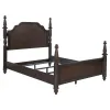 Coaster Fine Furniture 223631KW Andover - Four Poster California King Bed - Dark Oak
