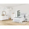 Riverside Furniture 30779-30793-30792 Riverside Furniture 30779-30793-30792 Rosalie - Twin Upholstered Bed - Blue / White