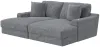 Jackson Furniture Industries 3445/15/16-28 Jackson Furniture Industries 3445/15/16-28 Cozy - 2 Piece Double Wide Chaise With USB Charging Ports - Gunmetal