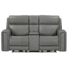 Liberty Furniture 7021LG-23P Camden - Loveseat With Console P3 & ZW - Aline Light Gray
