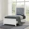 Liberty Furniture 781-YBR-FUB Liberty Furniture 781-YBR-FUB Reflections - Full Upholstered Bed - Pearl White & Rhinestone
