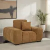Coaster Fine Furniture 509343 Octavia - Fabric Upholstered Track Arm Accent Chair - Amber