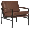 Ashley Furniture A3000193 Ashley Furniture A3000193 Puckman - Accent Chair - Brown / Silver Finish